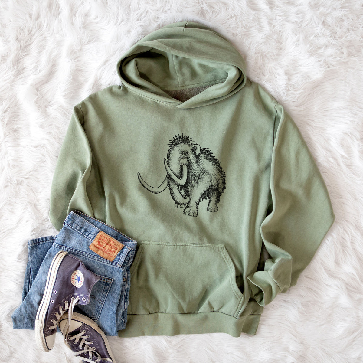 Woolly Mammoth - Mammuthus Primigenius  - Urban Heavyweight Hoodie