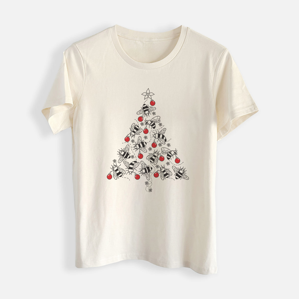 Christmas Tree of Bees - Womens Everyday Maple Tee