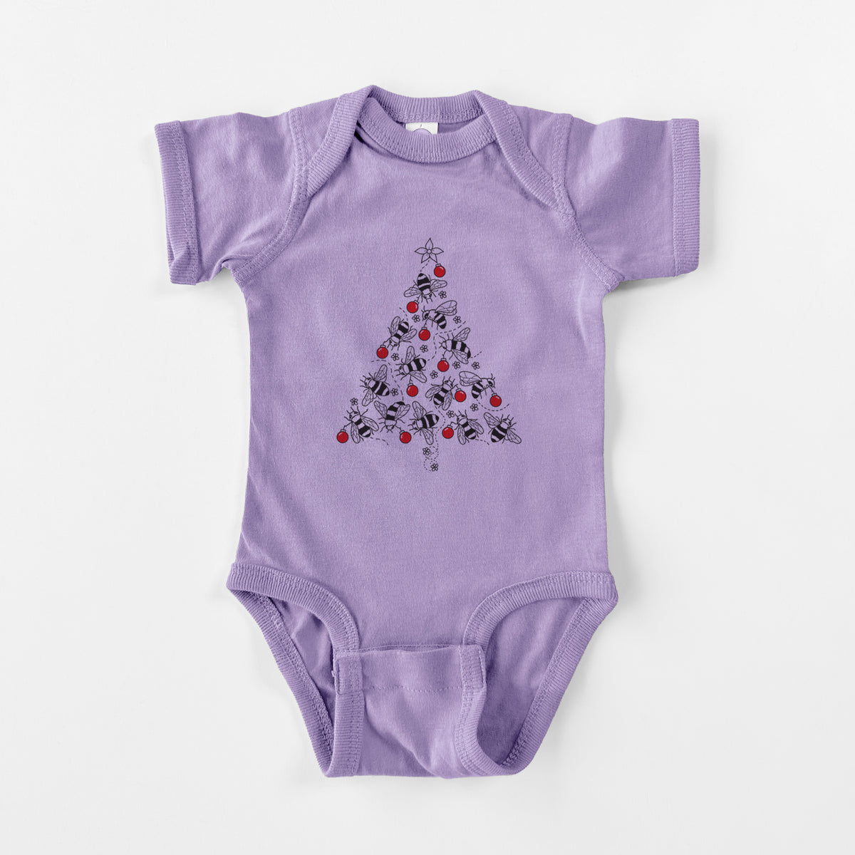 Christmas Tree of Bees - Baby Fine Jersey Bodysuit