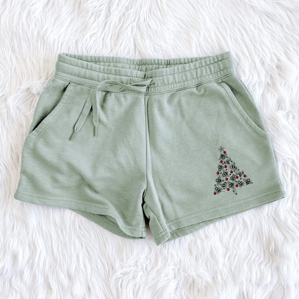 Christmas Tree of Bees - Women's Cali Wave Shorts