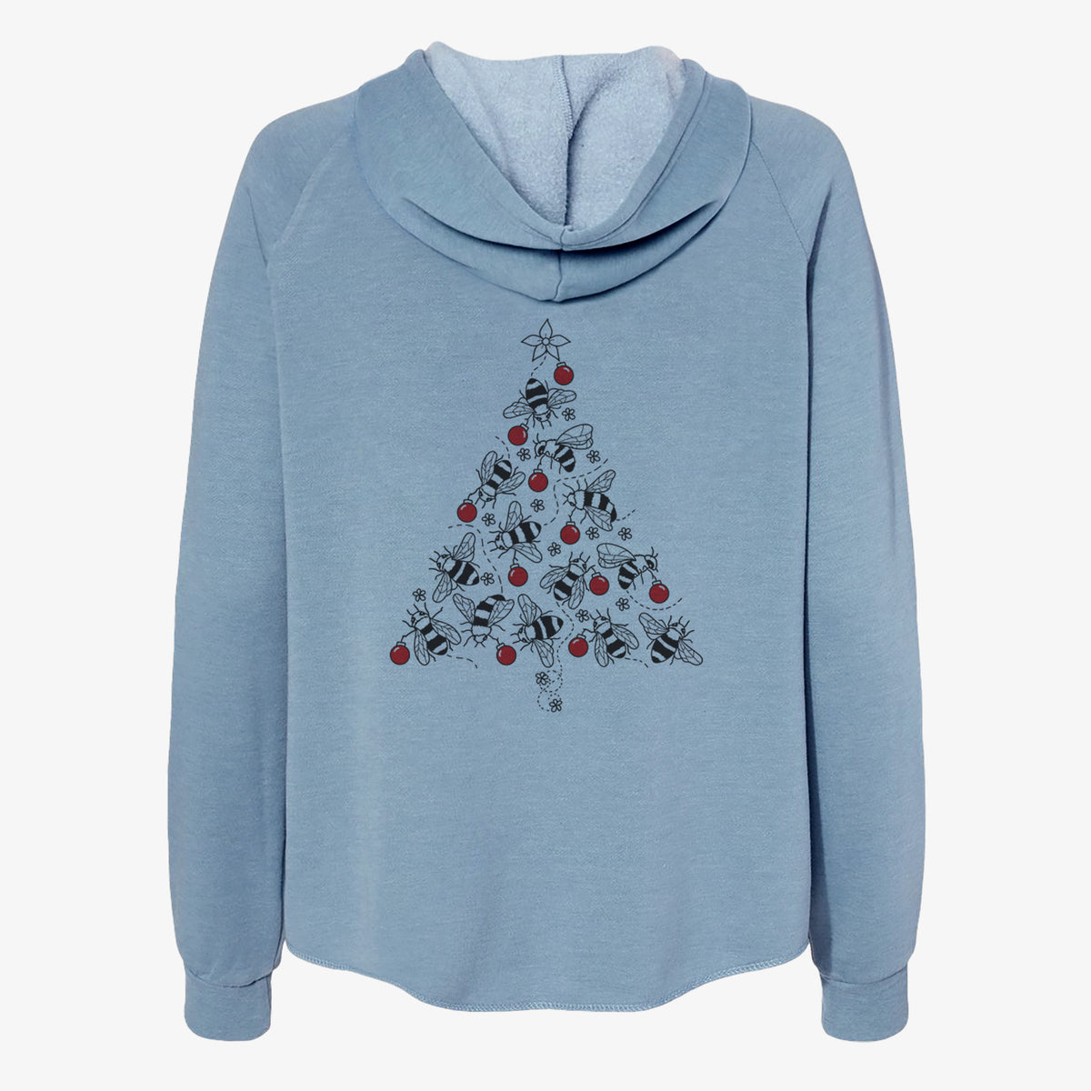 Christmas Tree of Bees - Women's Cali Wave Zip-Up Sweatshirt