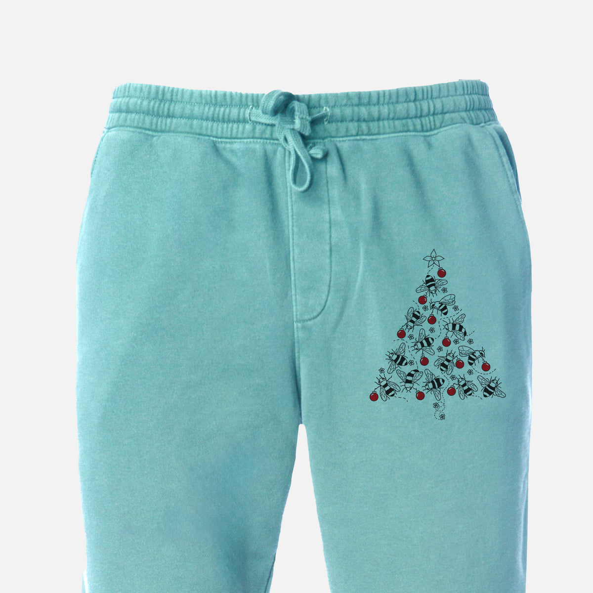 Christmas Tree of Bees - Unisex Pigment Dyed Sweatpants