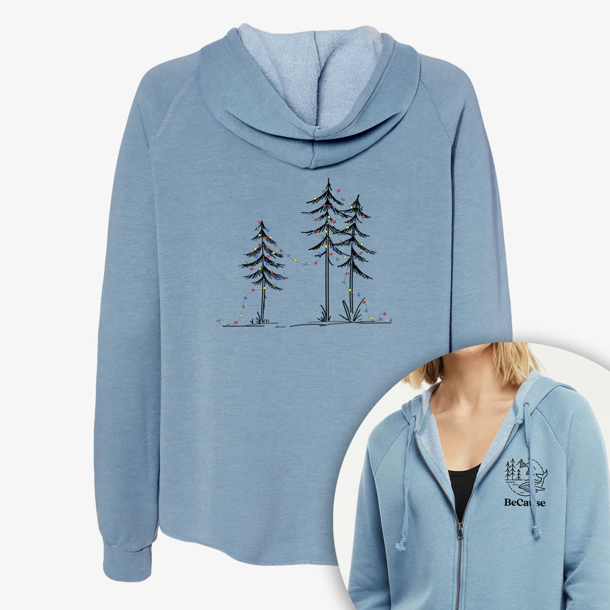 Deck the Pines - Women&#39;s Cali Wave Zip-Up Sweatshirt