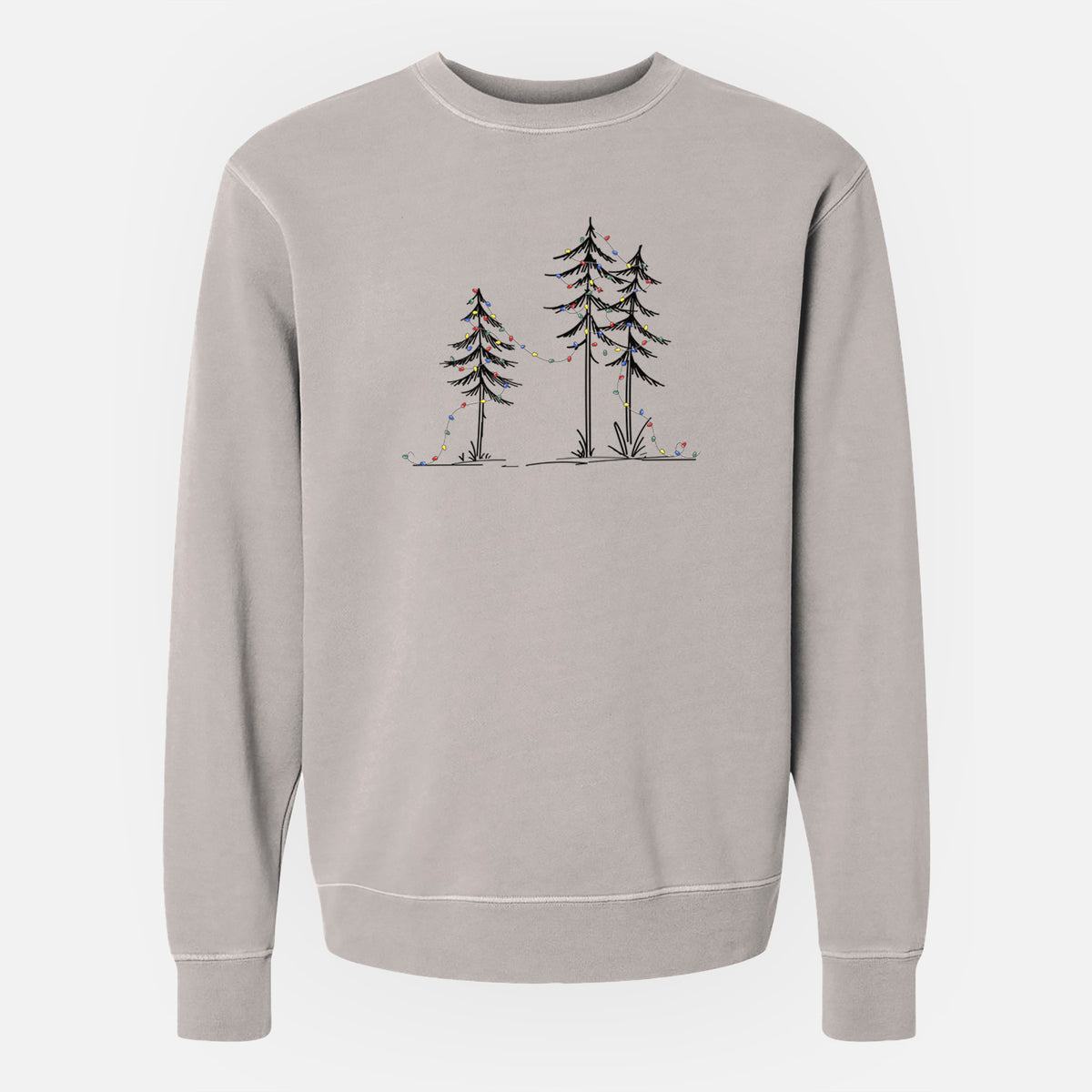Deck the Pines - Unisex Pigment Dyed Crew Sweatshirt