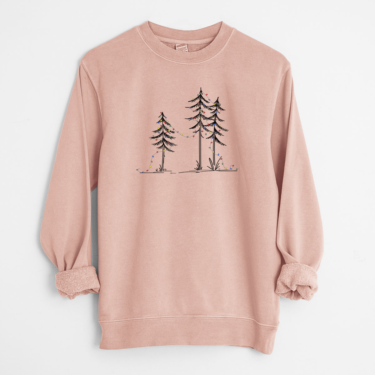 Deck the Pines - Unisex Pigment Dyed Crew Sweatshirt