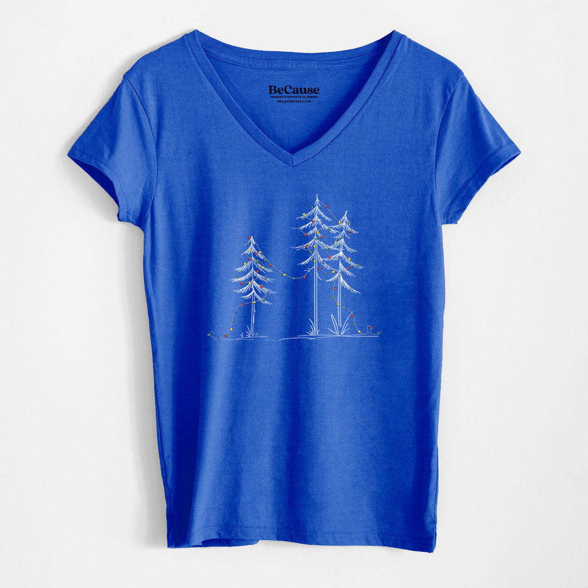 Deck the Pines - Women&#39;s 100% Recycled V-neck