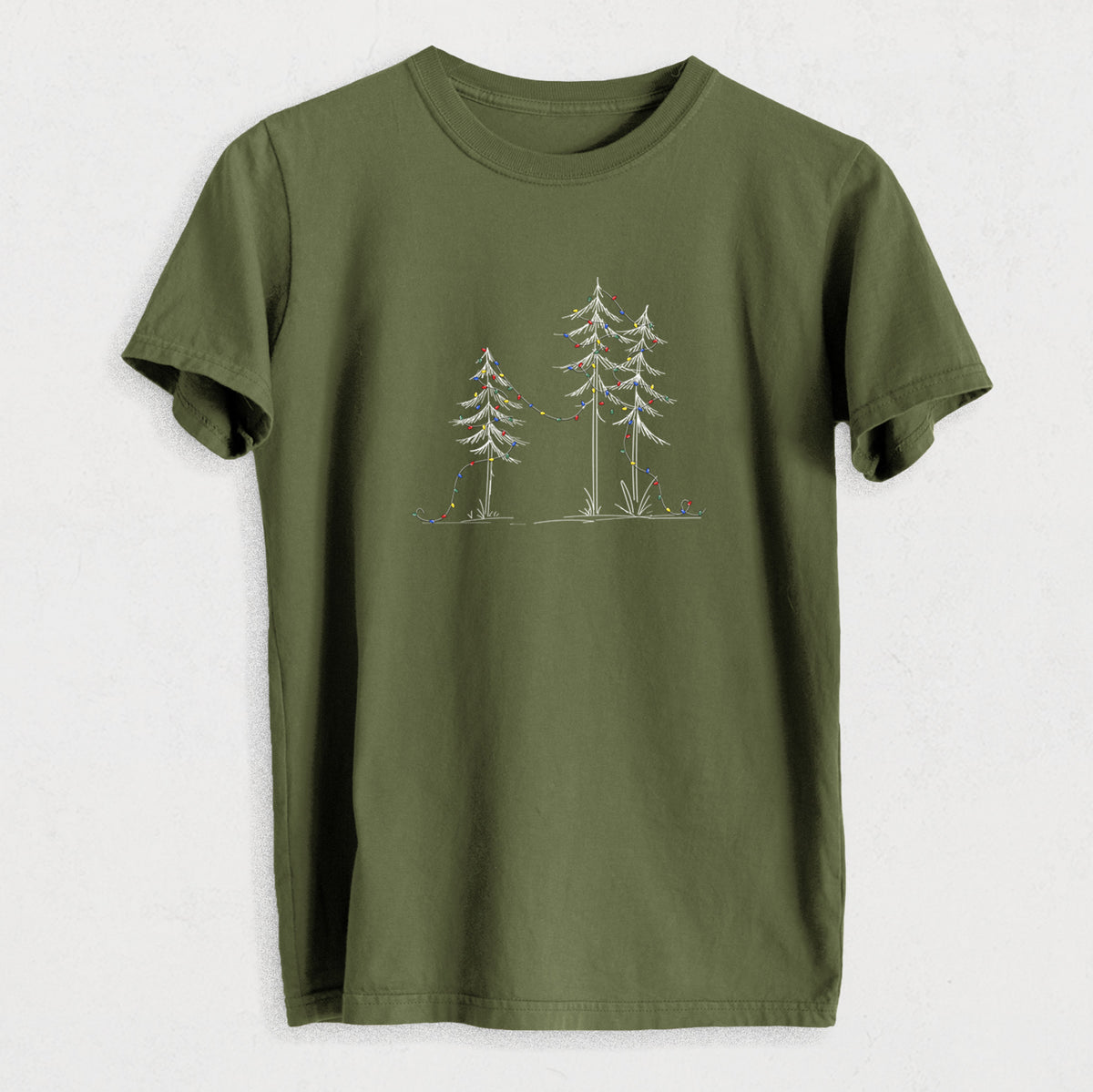 Deck the Pines - Heavyweight Men&#39;s 100% Organic Cotton Tee