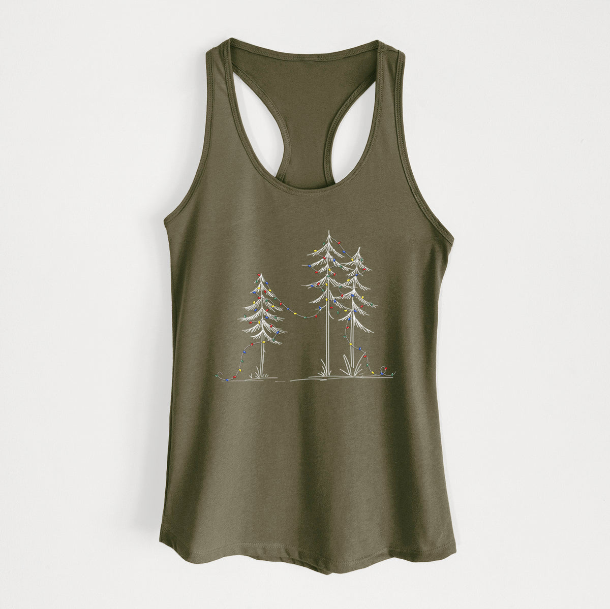 Deck the Pines - Women&#39;s Racerback Tanktop