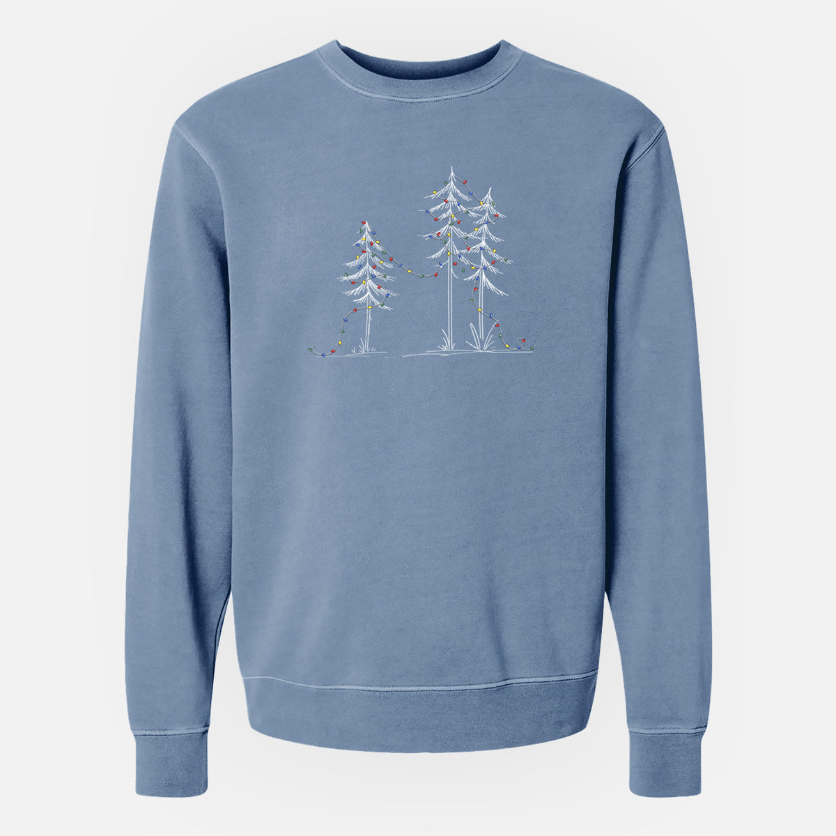 Deck the Pines - Unisex Pigment Dyed Crew Sweatshirt