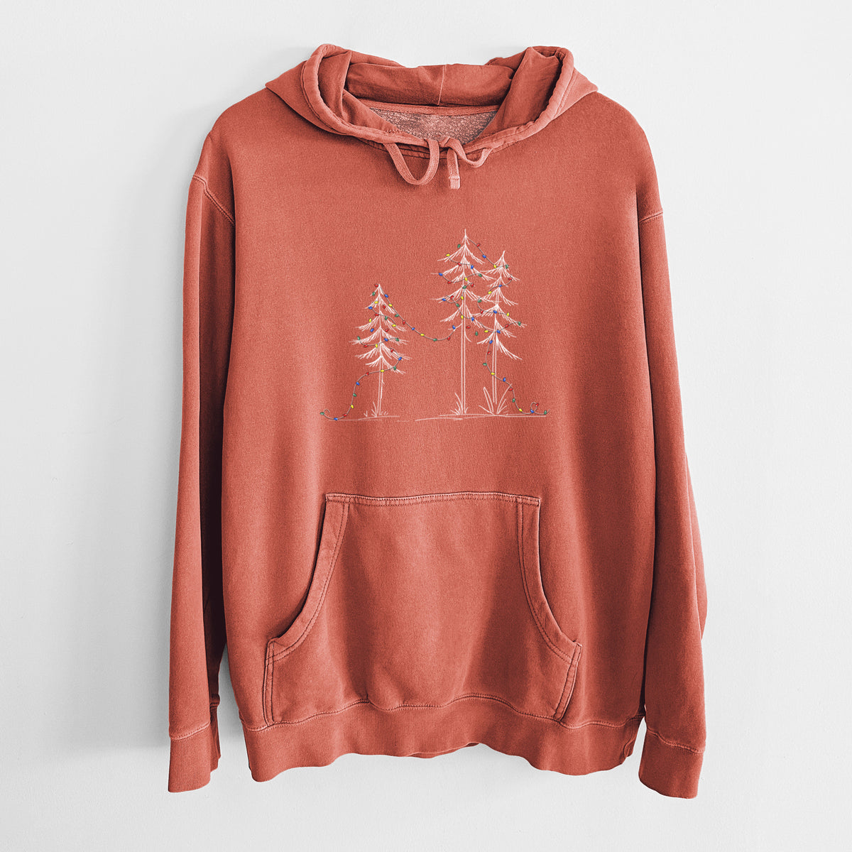 Deck the Pines - Unisex Pigment Dyed Hoodie