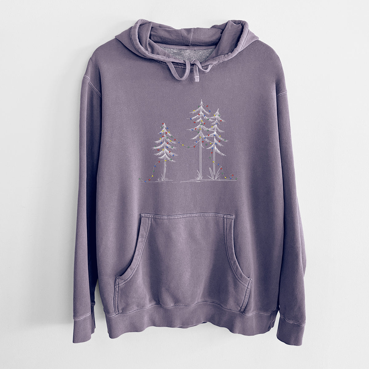 Deck the Pines - Unisex Pigment Dyed Hoodie