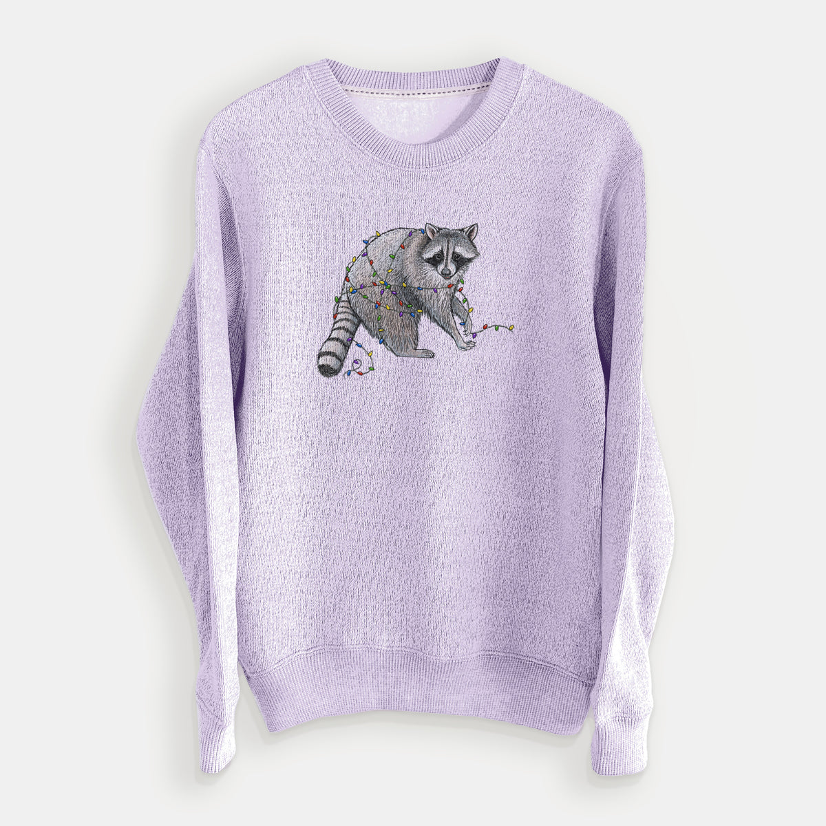 Christmas Raccoo - Knit Sweatshirt