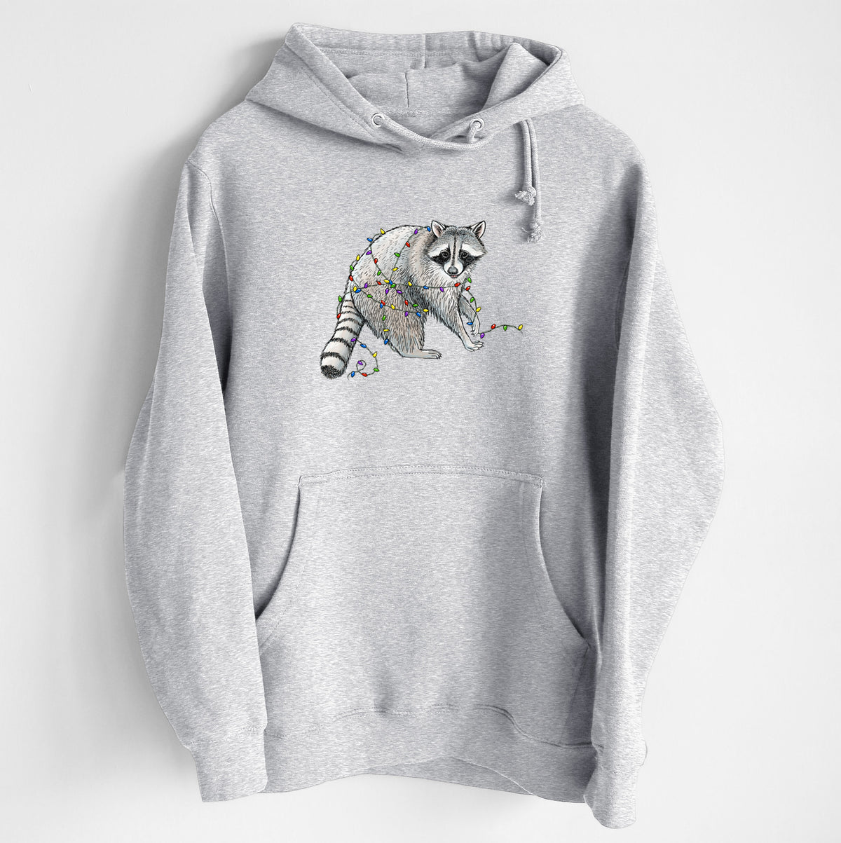 Christmas Raccoon - Heavyweight Fleece Hoodie