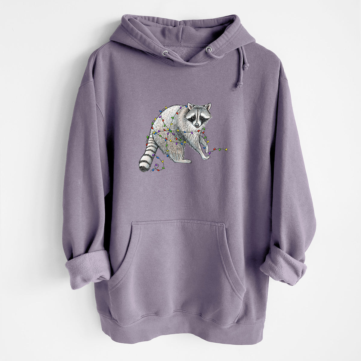 Christmas Raccoon - Heavyweight Fleece Hoodie