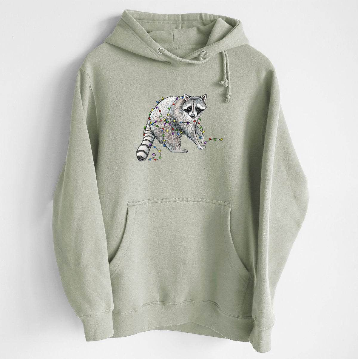 Christmas Raccoon - Heavyweight Fleece Hoodie
