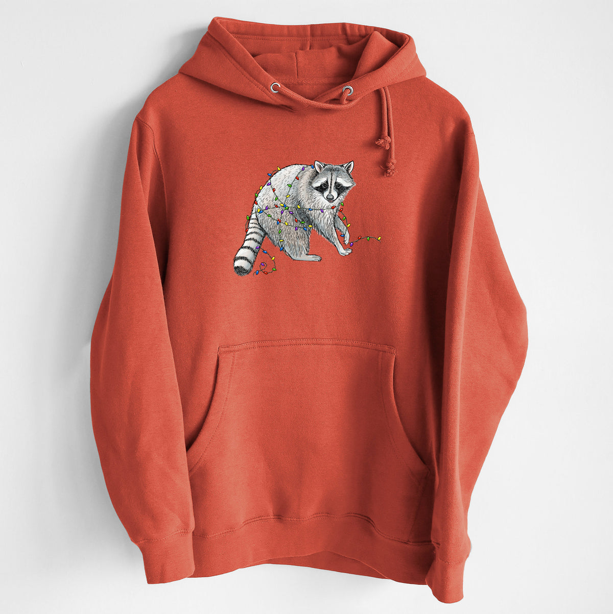 Christmas Raccoon - Heavyweight Fleece Hoodie