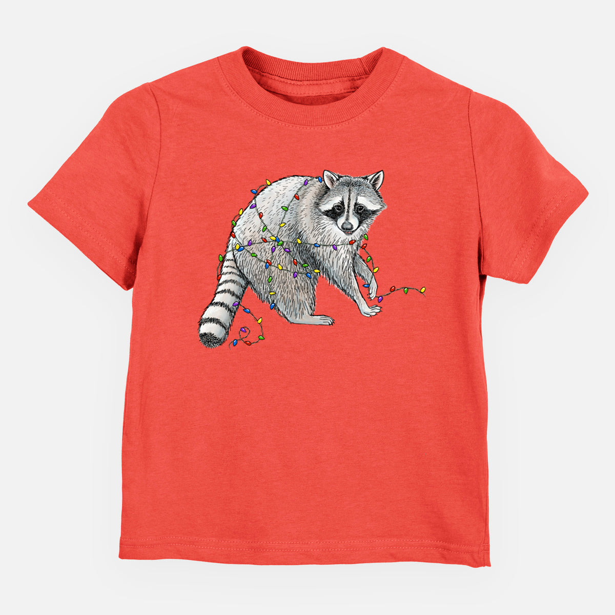 Christmas Raccoon - Toddler/Youth Shirt in Passionfruit