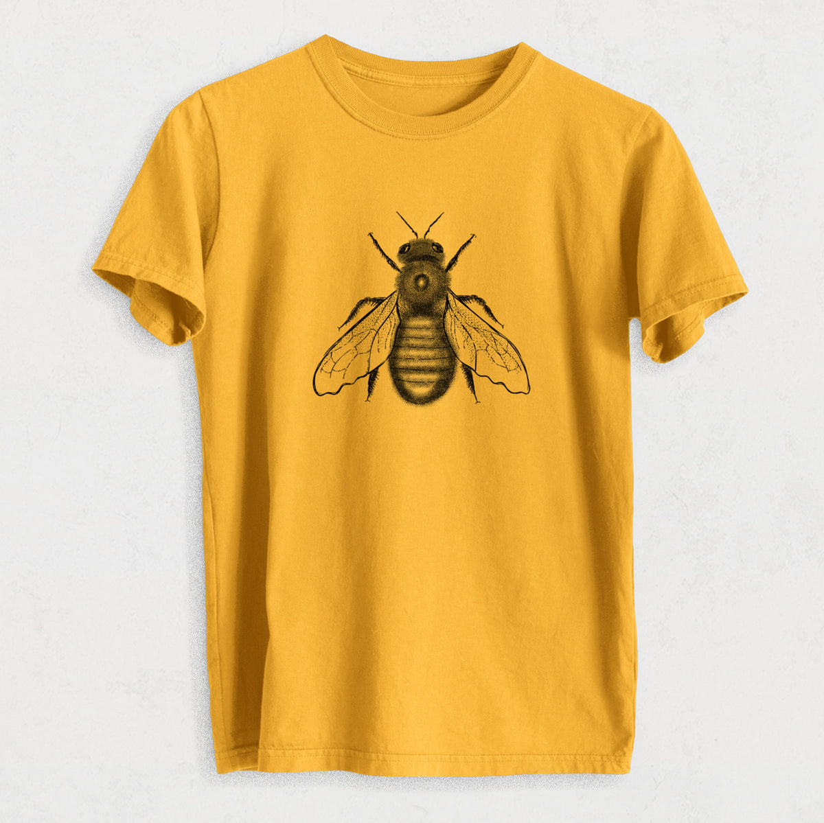Xylocopa Virginica - Carpenter Bee - Heavyweight Men&#39;s 100% Organic Cotton Tee