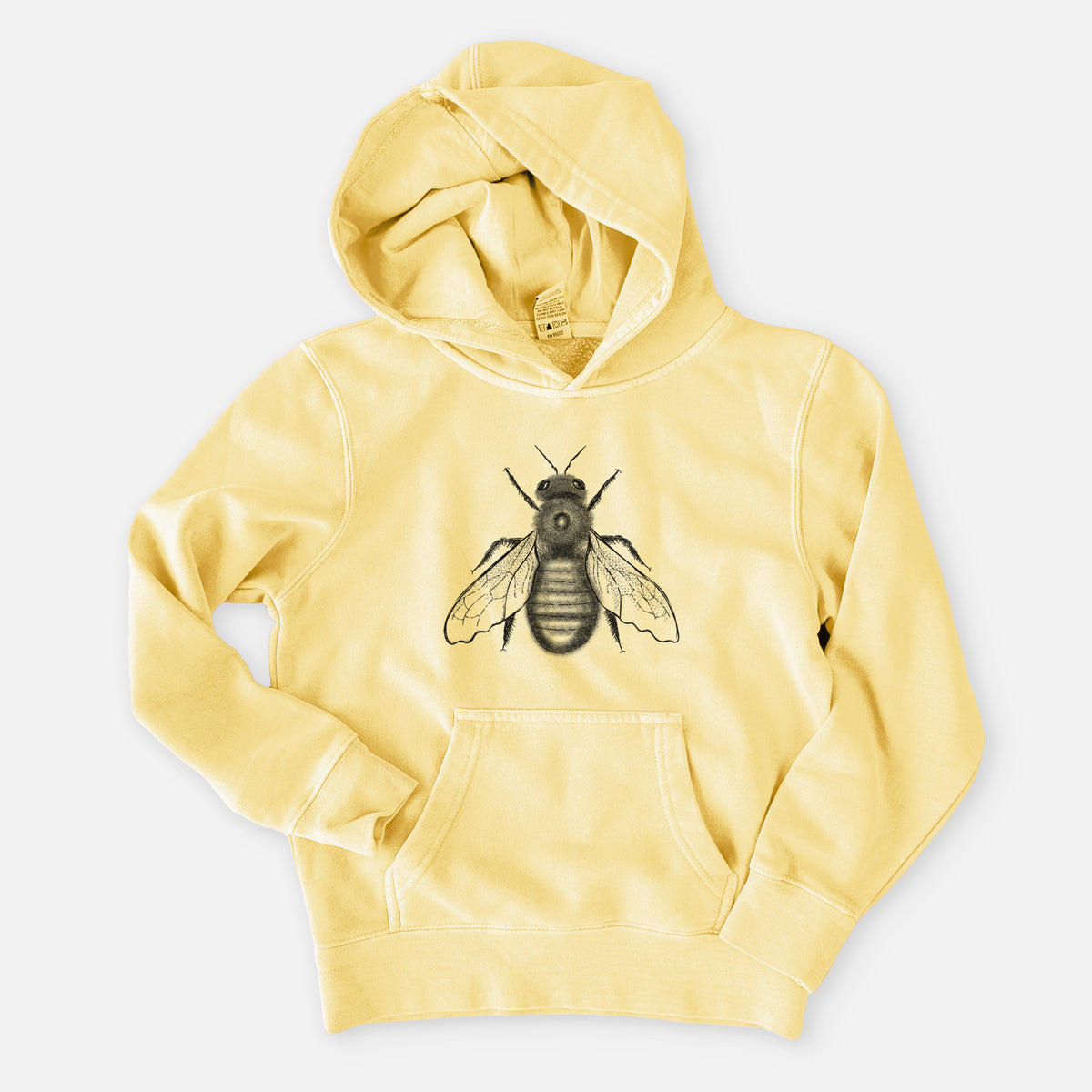 Xylocopa Virginica - Carpenter Bee - Youth Pigment Dyed Hoodie