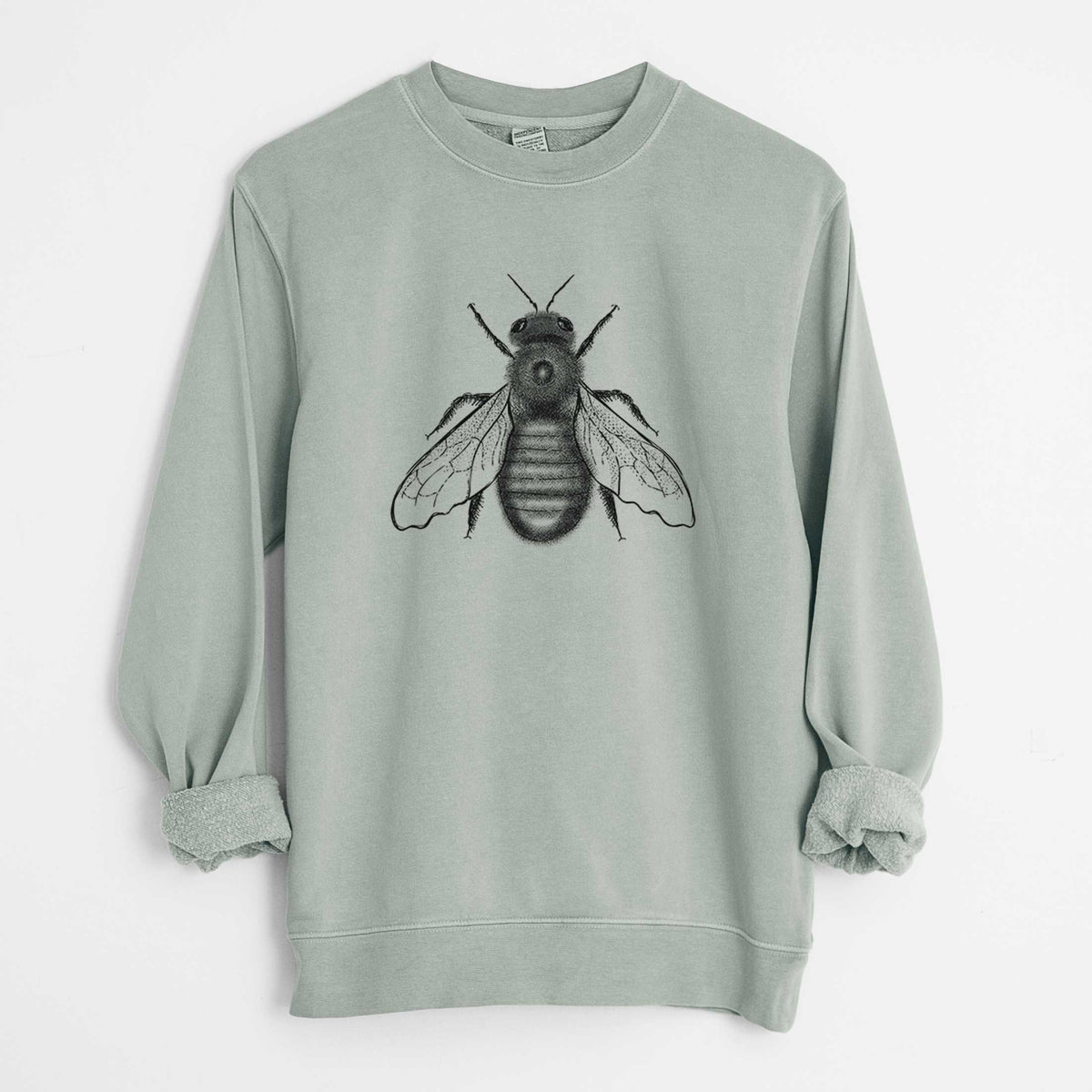 Xylocopa Virginica - Carpenter Bee - Unisex Pigment Dyed Crew Sweatshirt