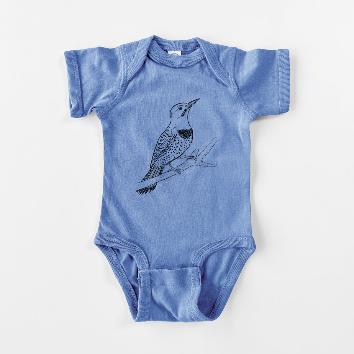 Northern Flicker (Yellow-shafted) - Colaptes auratus - Baby Fine Jersey Bodysuit