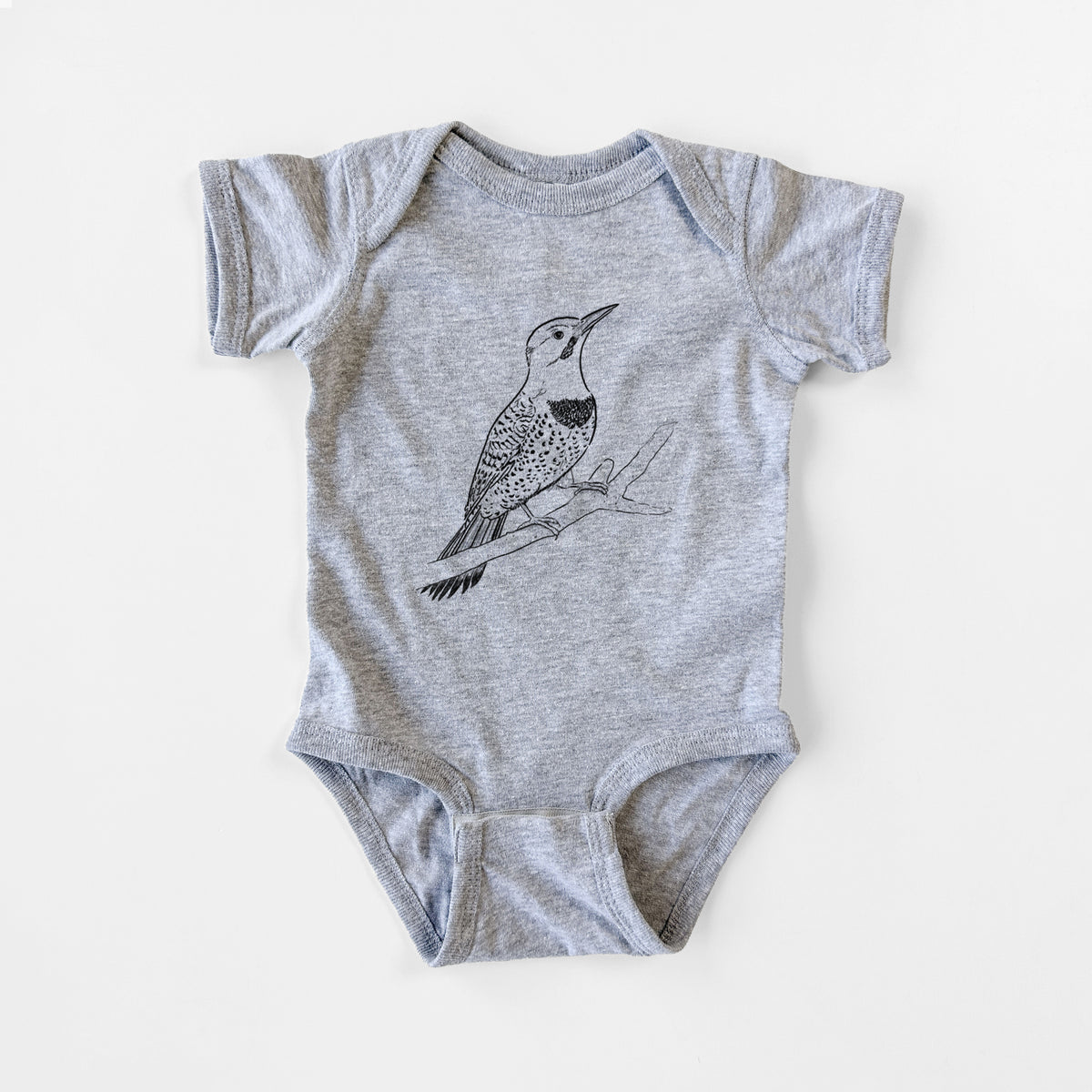 Northern Flicker (Yellow-shafted) - Colaptes auratus - Baby Fine Jersey Bodysuit