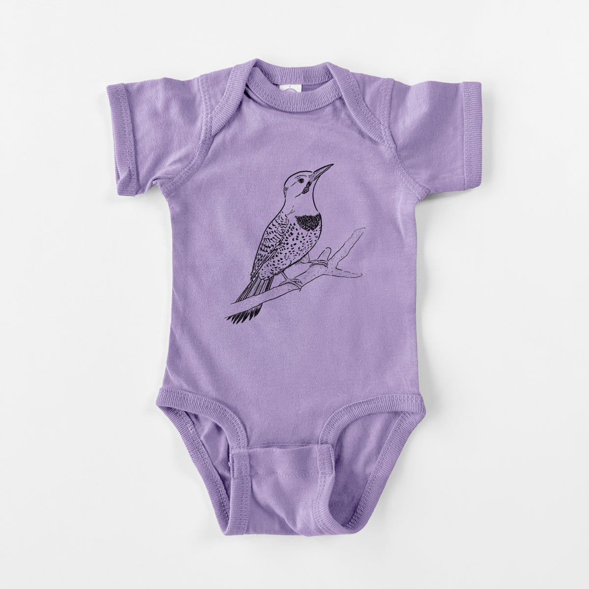 Northern Flicker (Yellow-shafted) - Colaptes auratus - Baby Fine Jersey Bodysuit