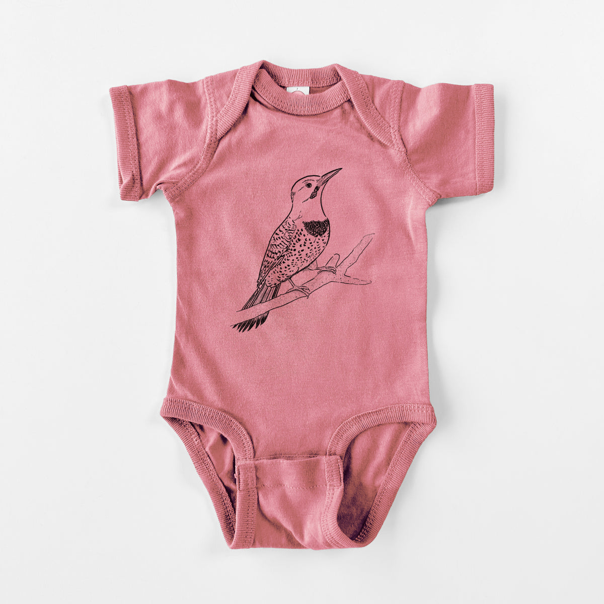 Northern Flicker (Yellow-shafted) - Colaptes auratus - Baby Fine Jersey Bodysuit