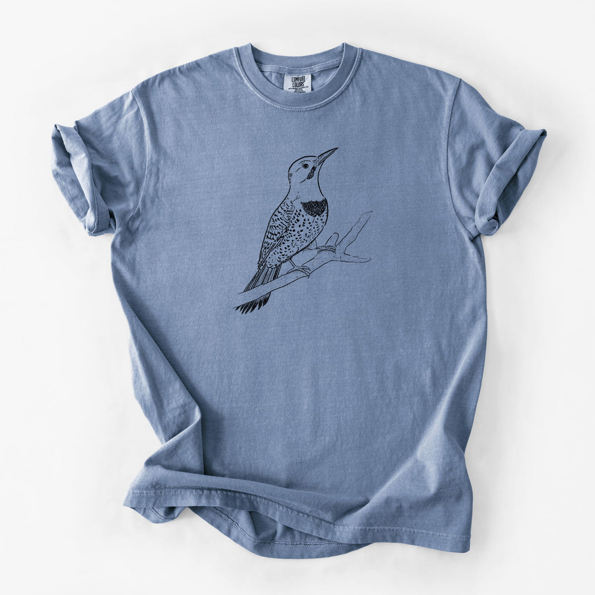 Northern Flicker (Yellow-shafted) - Colaptes auratus - Unisex Comfort Colors Garment-Dyed Heavyweight T-shirt