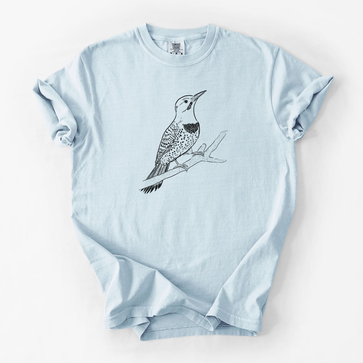 Northern Flicker (Yellow-shafted) - Colaptes auratus - Unisex Comfort Colors Garment-Dyed Heavyweight T-shirt