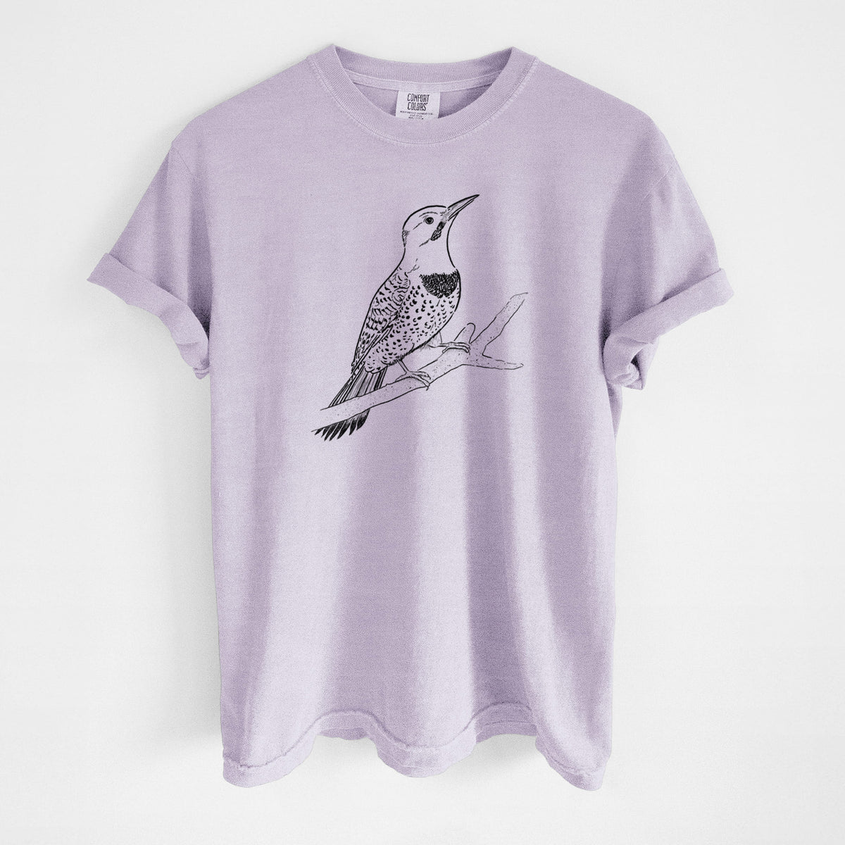 Northern Flicker (Yellow-shafted) - Colaptes auratus - Unisex Comfort Colors Garment-Dyed Heavyweight T-shirt