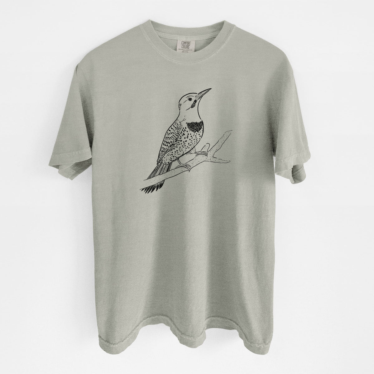 Northern Flicker (Yellow-shafted) - Colaptes auratus - Unisex Comfort Colors Garment-Dyed Heavyweight T-shirt