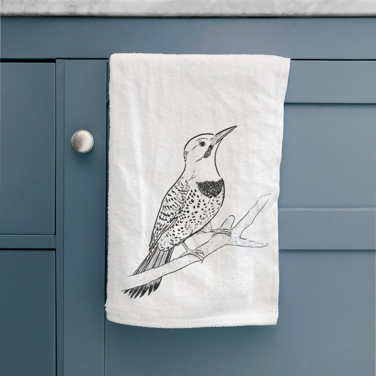 Northern Flicker (Yellow-shafted) - Colaptes auratus Premium Decorative Hand Towel