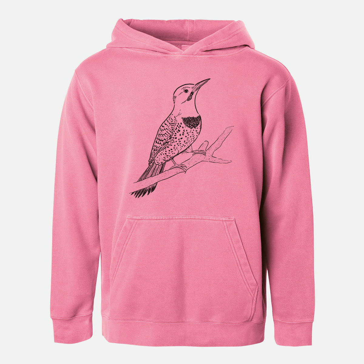 Northern Flicker (Yellow-shafted) - Colaptes auratus - Youth Pigment Dyed Hoodie
