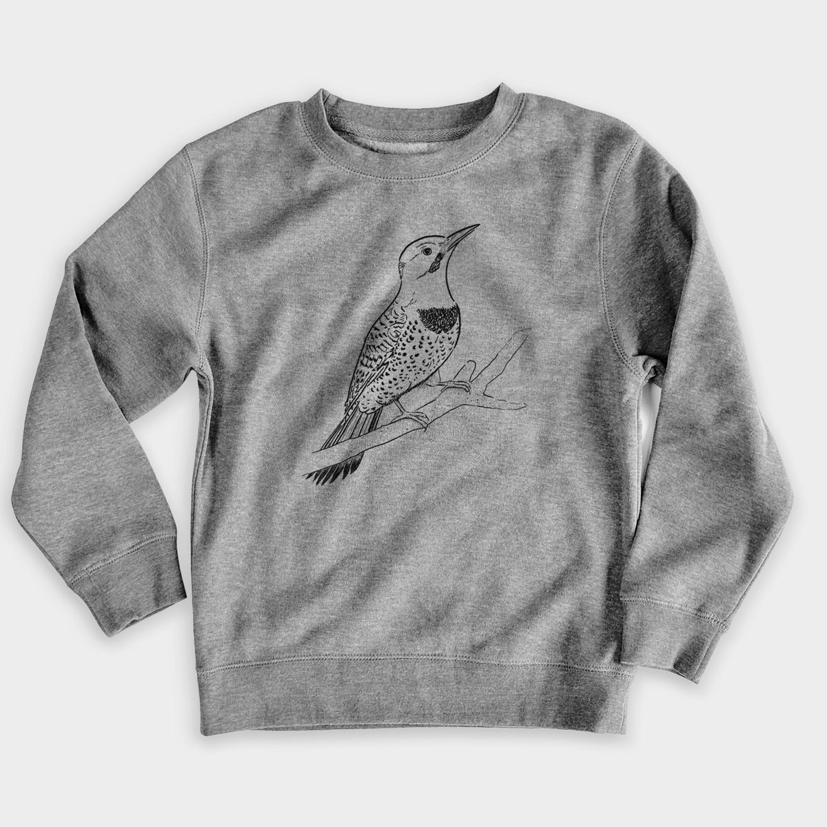 Northern Flicker (Yellow-shafted) - Colaptes auratus - Youth Lightweight Crewneck Sweatshirt
