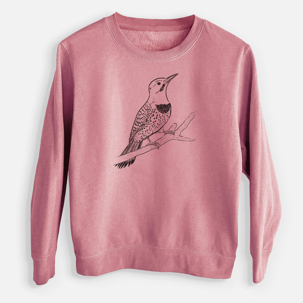 Northern Flicker (Yellow-shafted) - Colaptes auratus - Youth Lightweight Crewneck Sweatshirt