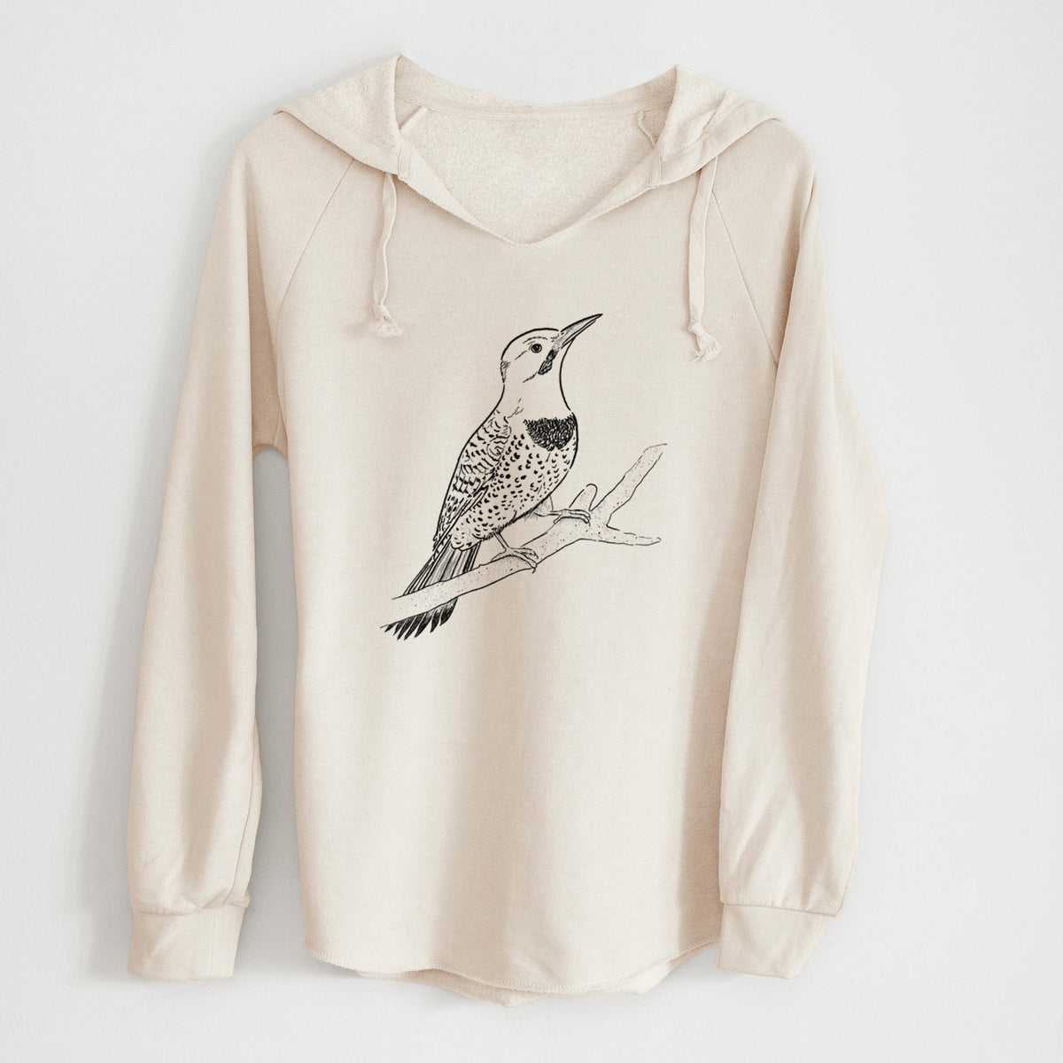 Northern Flicker (Yellow-shafted) - Colaptes auratus - Cali Wave Hooded Sweatshirt