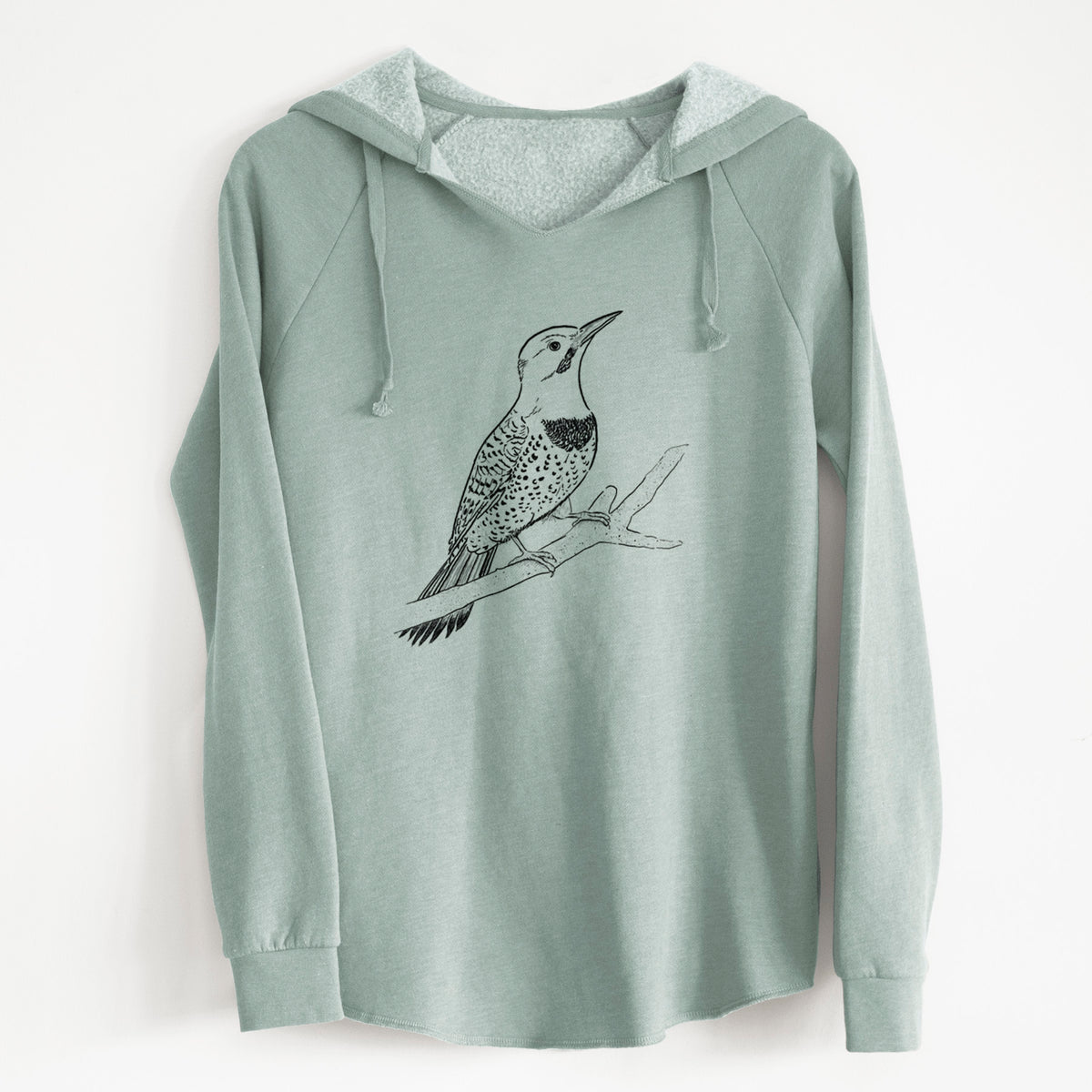 Northern Flicker (Yellow-shafted) - Colaptes auratus - Cali Wave Hooded Sweatshirt