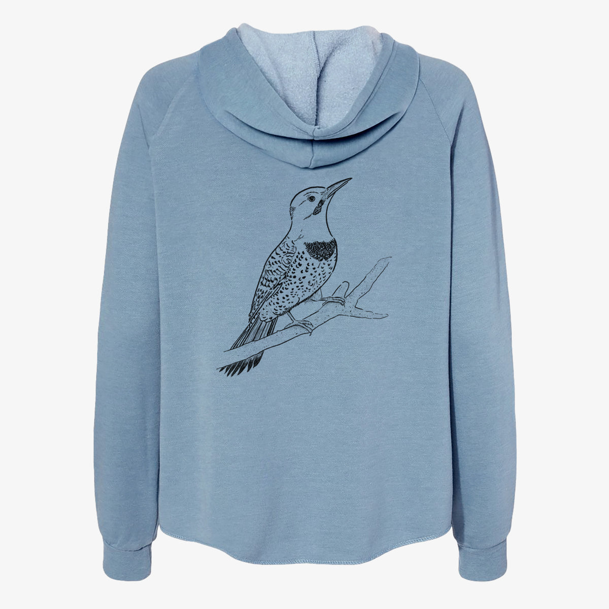 Northern Flicker (Yellow-shafted) - Colaptes auratus - Women's Cali Wave Zip-Up Sweatshirt