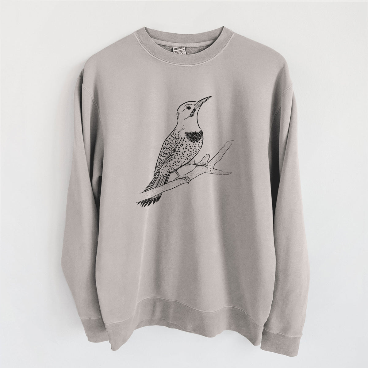 Northern Flicker (Yellow-shafted) - Colaptes auratus - Unisex Pigment Dyed Crew Sweatshirt