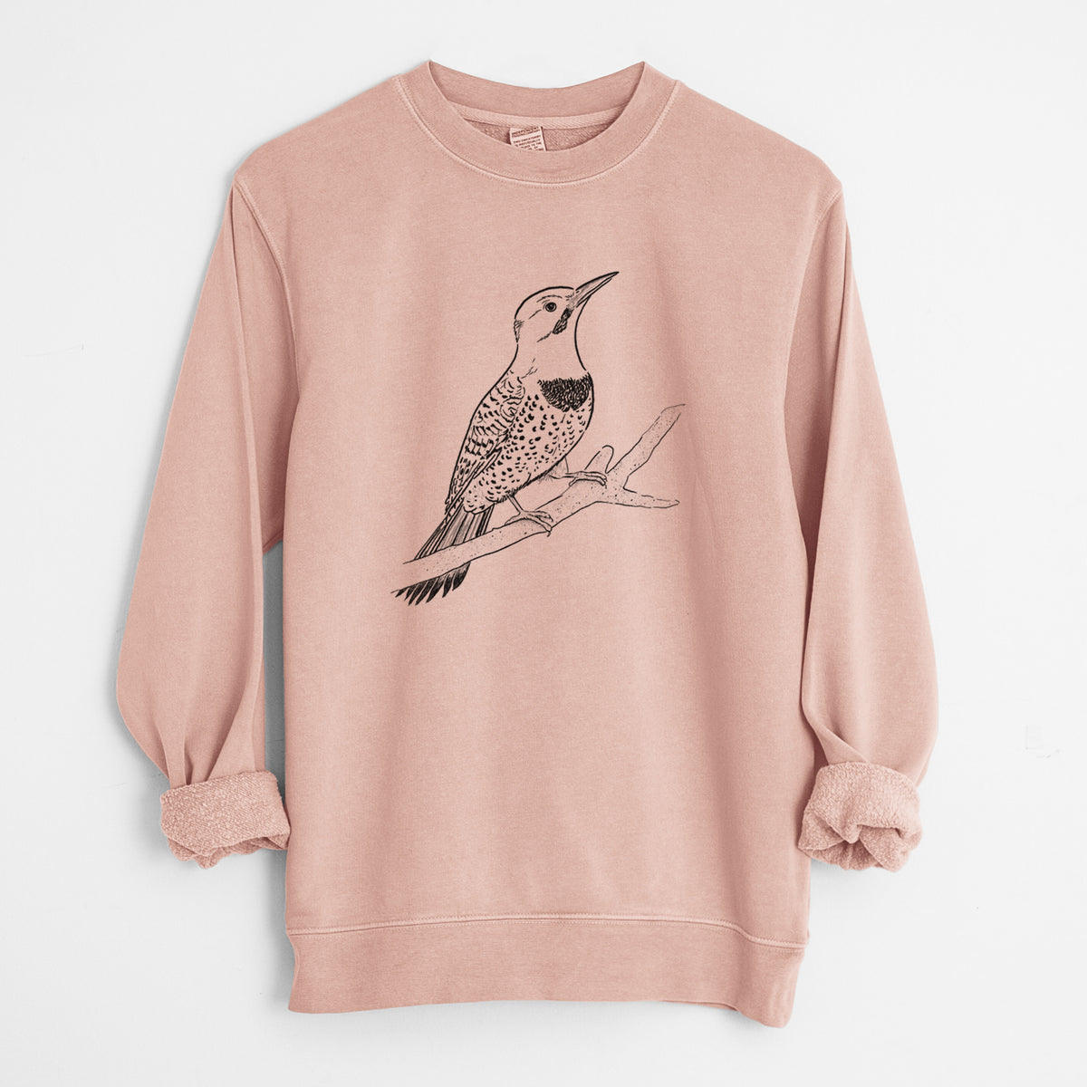 Northern Flicker (Yellow-shafted) - Colaptes auratus - Unisex Pigment Dyed Crew Sweatshirt
