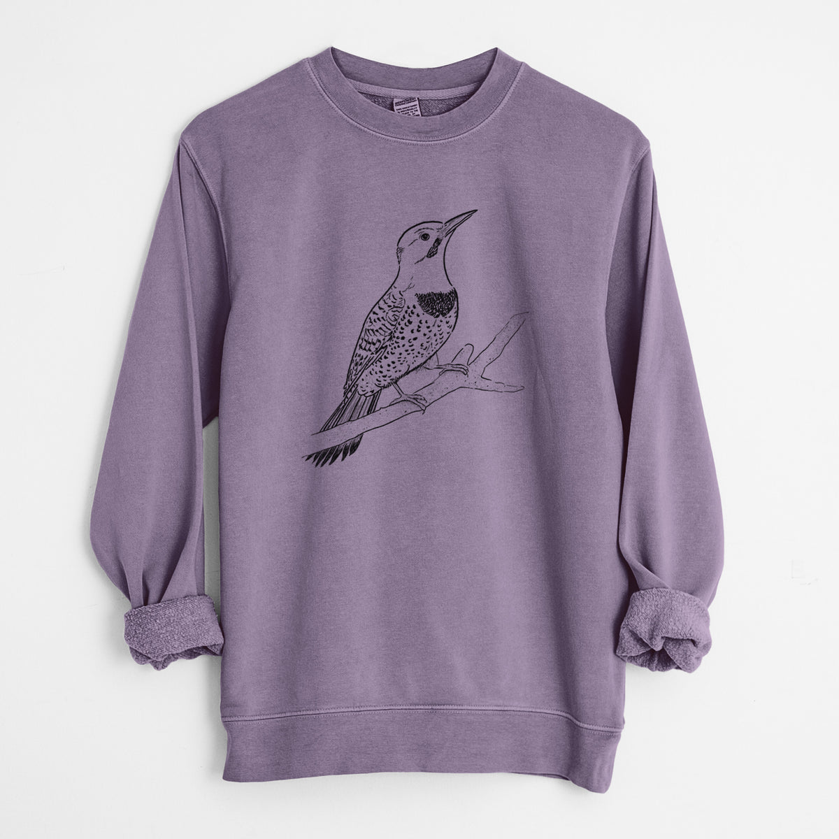 Northern Flicker (Yellow-shafted) - Colaptes auratus - Unisex Pigment Dyed Crew Sweatshirt