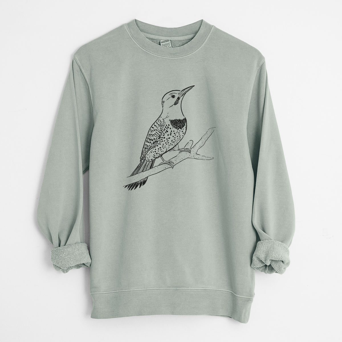 Northern Flicker (Yellow-shafted) - Colaptes auratus - Unisex Pigment Dyed Crew Sweatshirt