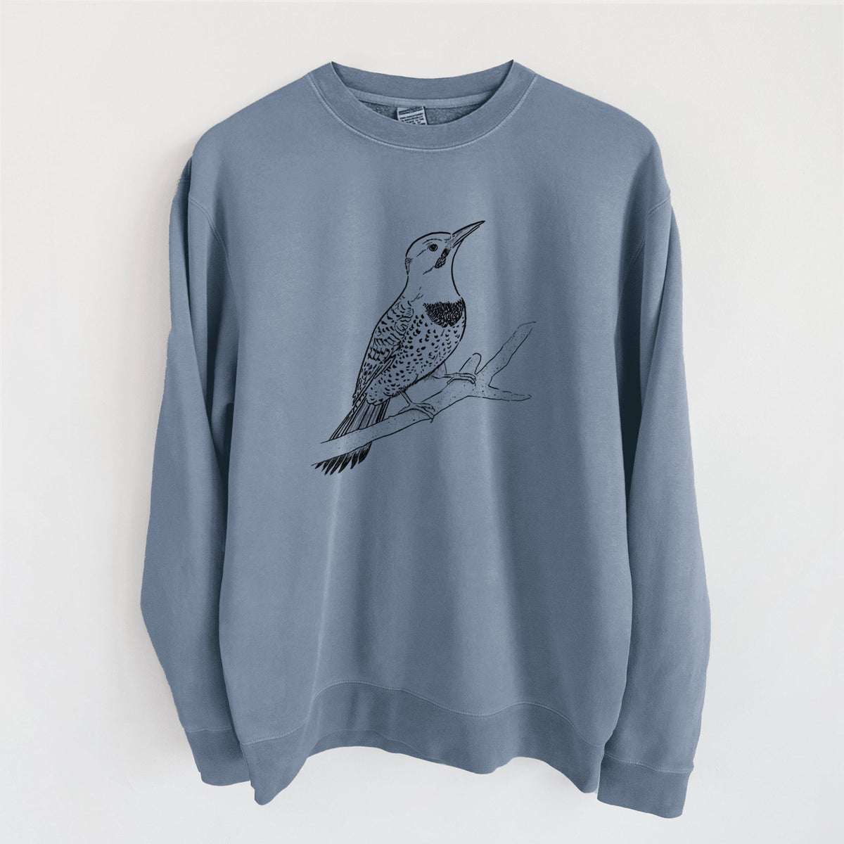 Northern Flicker (Yellow-shafted) - Colaptes auratus - Unisex Pigment Dyed Crew Sweatshirt
