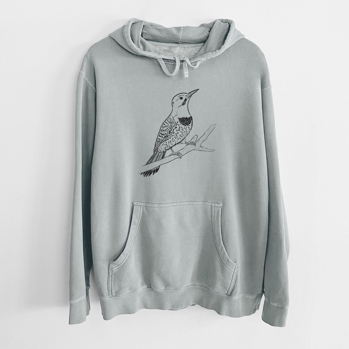 Northern Flicker (Yellow-shafted) - Colaptes auratus - Unisex Pigment Dyed Hoodie