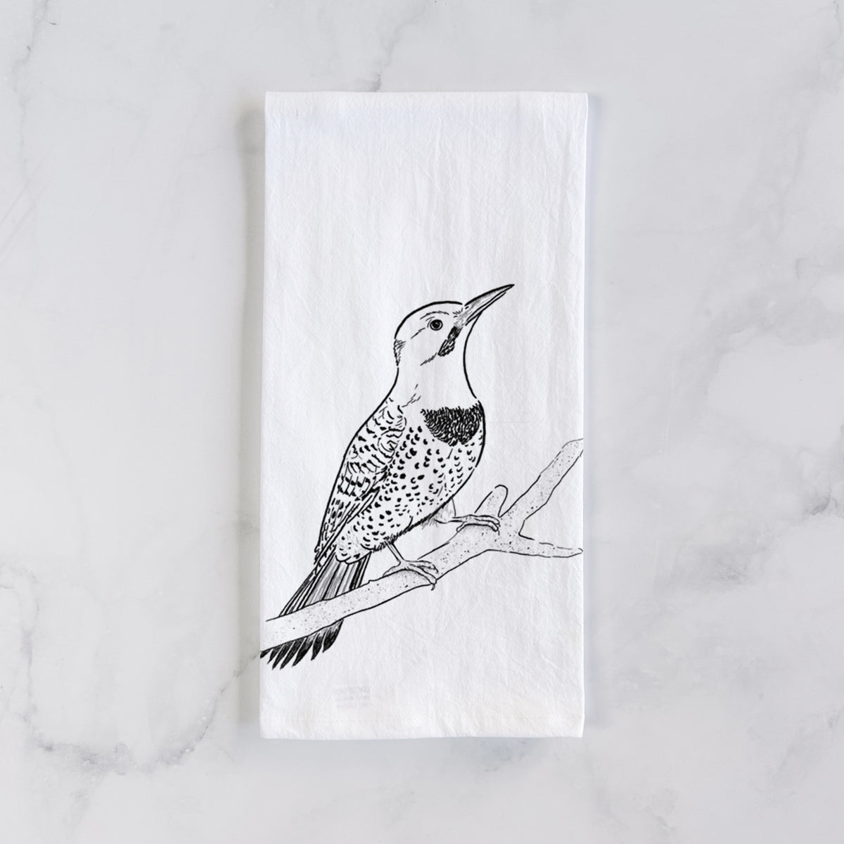 Northern Flicker (Yellow-shafted) - Colaptes auratus Tea Towel