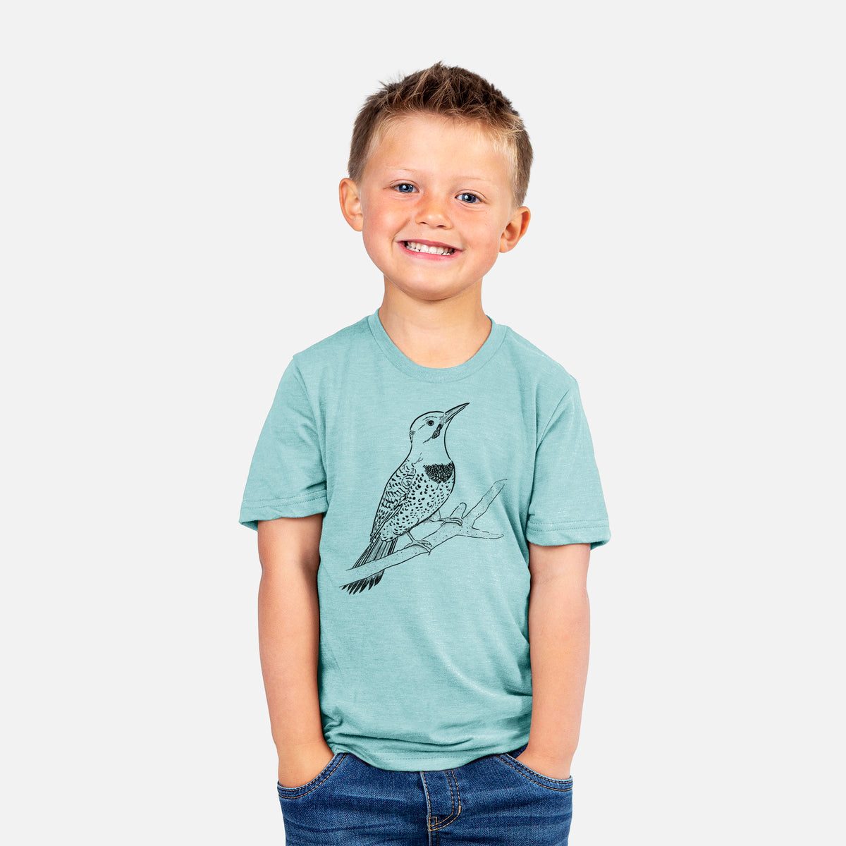 Northern Flicker (Yellow-shafted) - Colaptes auratus - Toddler/Youth Shirt
