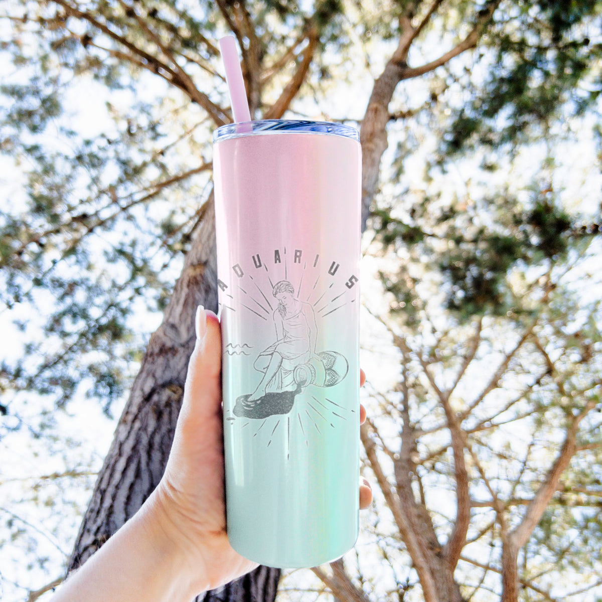 Aquarius - Water Bearer - 20oz Skinny Tumbler