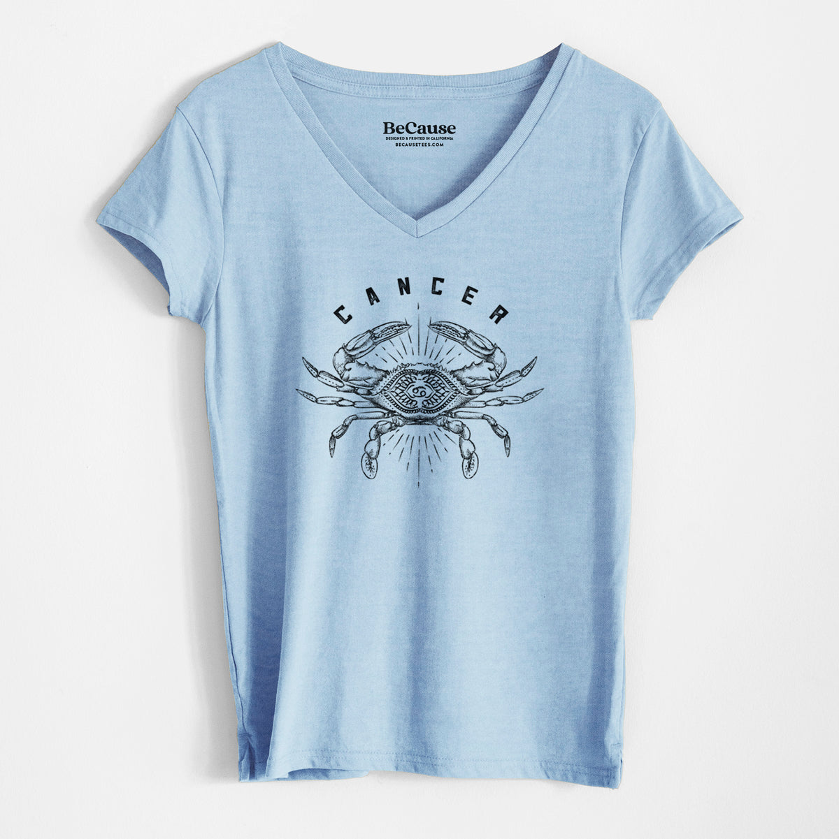 Cancer - Crab - Women&#39;s 100% Recycled V-neck