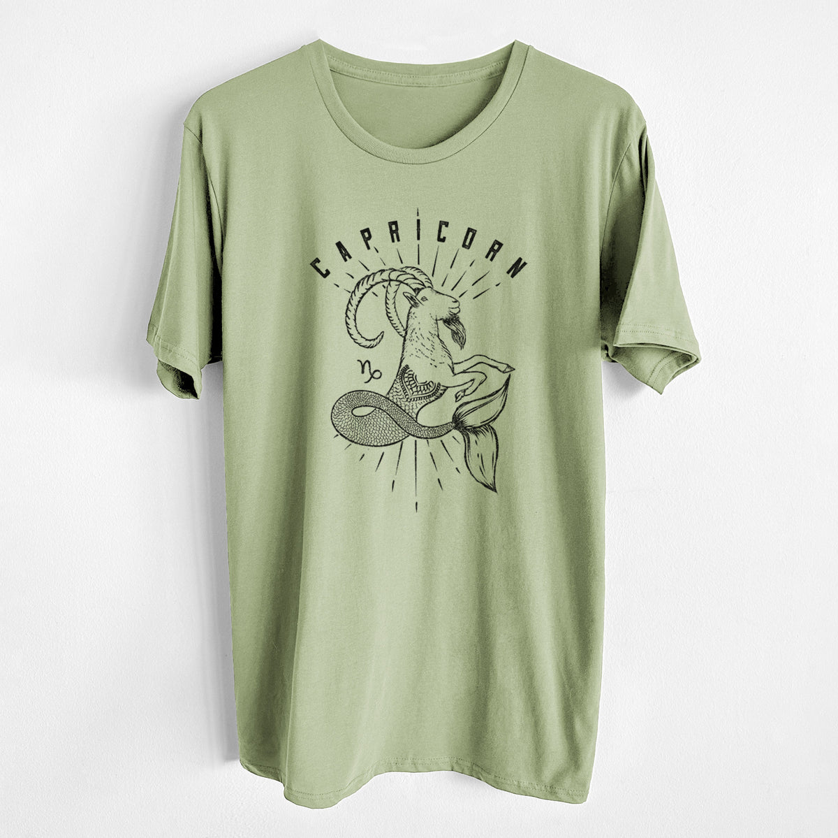 CLOSEOUT - Capricorn - Sea Goat - Unisex Crewneck - Made in USA - 100% Organic Cotton